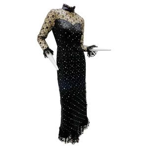 Late 1960s vintage evening gown